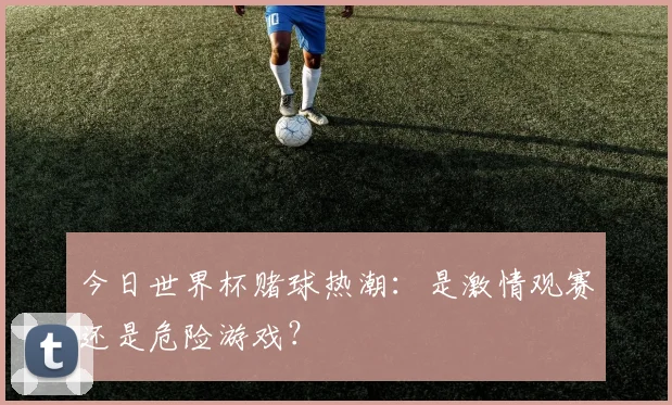 今日世界杯赌球热潮：是激情观赛还是危险游戏？