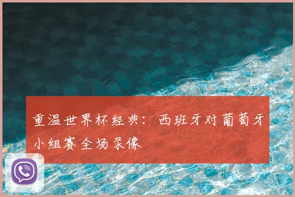 重温世界杯经典：西班牙对葡萄牙小组赛全场录像